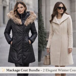 ✨ bundle— Mackage Coat Bundle – 2 Elegant Winter Coats – Size XS